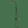 Monomando De Ducha Con Columna Negro Estilo Premium Colección AURA 75499727XL – GRB Mixers