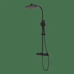 Monomando De Ducha Con Columna Negro Estilo Premium Colección TIME 47499472XL – GRB Mixers