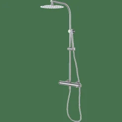 Monomando De Ducha Con Columna Cromo Estilo Premium Colección AXIS 74499740XL – GRB Mixers