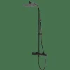 Monomando De Ducha Con Columna Negro Estilo Cool Colección COOL 90499902 – GRB Mixers