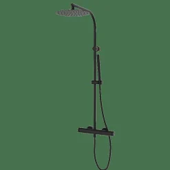 Monomando De Ducha Con Columna Negro Estilo Cool Colección COOL 90499902 – GRB Mixers