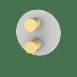 Monomando De Empotrar Con Desviador Blanco Estilo Premium Colección AURA 75145717 – GRB Mixers