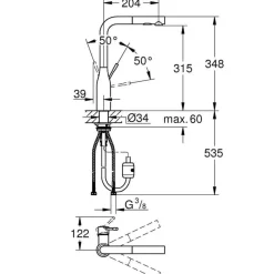 Monomando De Fregadero Con Caño Extraible – Essence – Grohe – 30270000