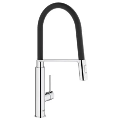 Monomando De Fregadero Negro Y Cromo – Concetto – Grohe – 31491000