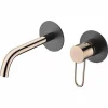 Monomando Empotrado Lavabo Milos Negro Oro Rosa – GLI019/NOR – Imex