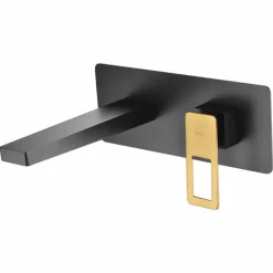Monomando Empotrado Lavabo Suecia Negro Oro – BDC032-4NGOLD – Imex