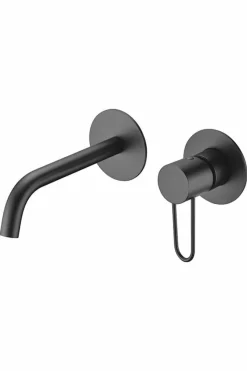 Monomando Empotrado Lavabo Milos Negro Mate – GLI019/NG – Imex