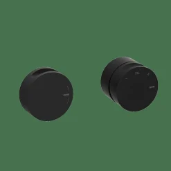 Monomando Horizontal 2/3 Salidas Internas Negro Estilo Cool Colección INCOOL 90102102 – GRB Mixers