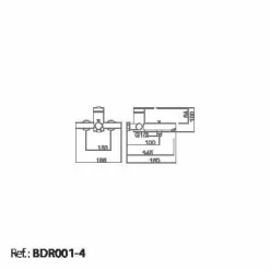 Monomando Kit Baño/ducha Roma – BDR001-4 – Imex