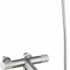 Monomando Kit Baño/ducha Termostático Line Níquel – BTD038-4NQ – Imex