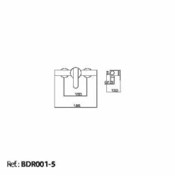 Monomando Kit Ducha Roma – BDR001-5 – Imex