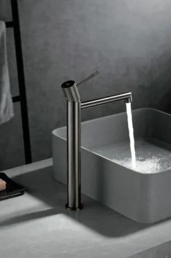 Monomando Lavabo Alto Line Níquel Cepillado -BDD038-3NQ – Imex