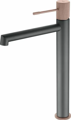 Monomando Lavabo Alto Line Gris Mate-champagne – BDD038-3GC – Imex
