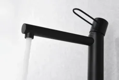 Monomando Lavabo Alto Milos Negro Mate – BDY027-3NG – Imex
