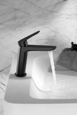 Monomando Lavabo Bélgica Negro Mate – BDZ044-1NG – Imex