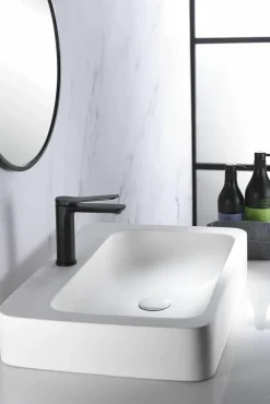 Monomando Lavabo Dinamarca Negro Mate – BDR031-1NG – Imex