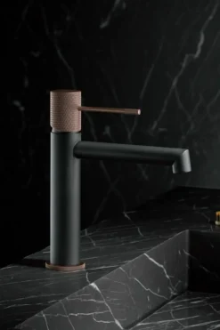 Monomando Lavabo Line Gris Mate-champagne – BDD038-1GC – Imex
