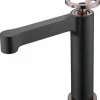 Monomando Lavabo Olimpo Negro Oro Rosa – BDC033-1NOR – Imex