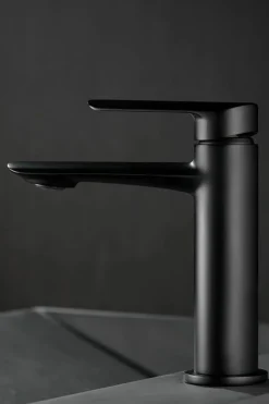 Monomando Lavabo Ural Negro Mate – BDG040-1NG – Imex