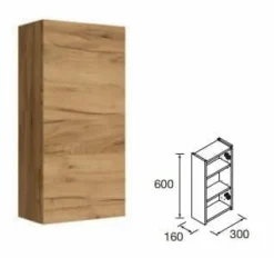 Mueble Auxiliar 1 Puerta 30x16x60 Cm – Infinity – Salgar