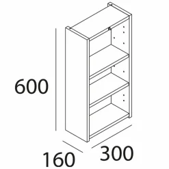 Mueble Auxiliar 1 Puerta 30x16x60 Cm – Infinity – Salgar