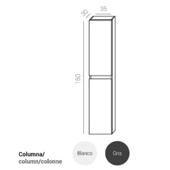 Mueble Auxiliar Suspendido 160 Cm Alto – Metrópolis – Muebles Jumar