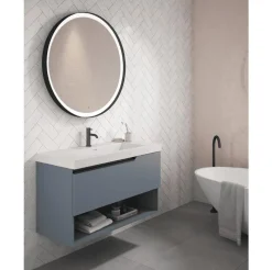 Mueble De 1 Cajón Y Un Hueco + Lavabo Ceramico Flat – Eleven – Visobath