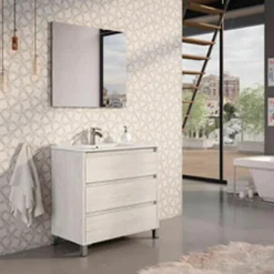 Mueble De Baño A Suelo 3 Cajones + Lavabo – Atenea – Banium