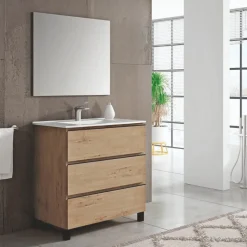 Mueble De Baño A Suelo 3 Cajones + Lavabo – Atlas – Banium