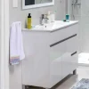 Mueble De Baño A Suelo Baho MATTY Blanco Con 2 Puertas Y 2 Cajones – Gamma – Matty