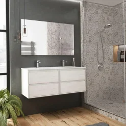Mueble De Baño Suspendido 2 Cajones + Lavabo – Atenea – Banium