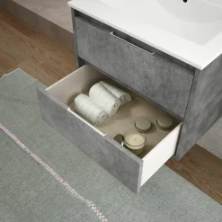 Mueble De Baño Suspendido 2 Cajones + Lavabo – Atenea – Banium
