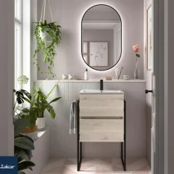 Mueble De Dos Cajones Suspendido Con Fondo Reducido 35 Cm – Fussion Line – Salgar