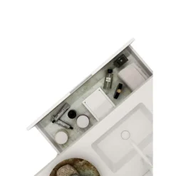 Mueble Suspendido 1 Cajón Y 1 Hueco + Encimera SolidCoat Surface Diva – Serie Life – Baños 10