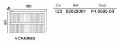 Mueble Suspendido 2 Cajones Con Frontal Recubierto Negro Mate/roble Rústico Y Lavabo Ceramico – Priscille – Muebles Jumar