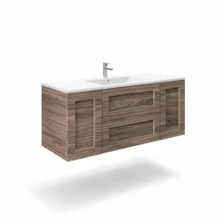 Mueble Suspendido 2 Cajones + 2 Puertas Compacto + Encimera Ceramica Center, Alta Calidad – Lineal – Urban – Aja