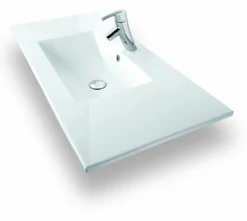 Mueble Suspendido 2 Cajones + 2 Puertas Compacto + Encimera Ceramica Center, Alta Calidad – Lineal – Urban – Aja