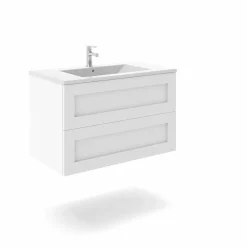 Mueble Suspendido 2 Cajones + Encimera Ceramica Center, Compacto Alta Calidad – Lineal – Urban – Aja