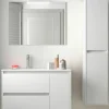 Mueble Suspendido 2 Cajones Y 1 Puerta Con Lavabo 855mm Coqueta Derecha – Noja – Salgar