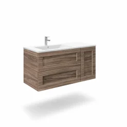 Mueble Suspendido 2 Cajones + Puerta Derecha O Izquierda + Encimera Ceramica Center, Compacto, Alta Calidad – Lineal – Urban – Aja