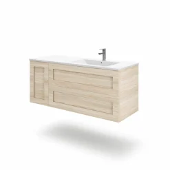 Mueble Suspendido 2 Cajones + Puerta Derecha O Izquierda + Encimera Ceramica Center, Compacto, Alta Calidad – Lineal – Urban – Aja