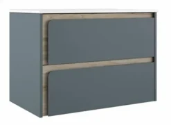 Mueble Suspendido 2 Cajones Combinando Acabados Fondo Aliso Y Frente A Elegir – Indico – Visobath