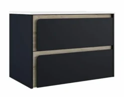 Mueble Suspendido 2 Cajones Combinando Acabados Fondo Aliso Y Frente A Elegir – Indico – Visobath