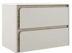 Mueble Suspendido 2 Cajones Combinando Acabados Fondo Aliso Y Frente A Elegir – Indico – Visobath