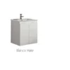 Mueble Suspendido 2 Puertas + Lavabo Ceramico 60 Cm Blanco Mate – Julieta – Muebles Jumar