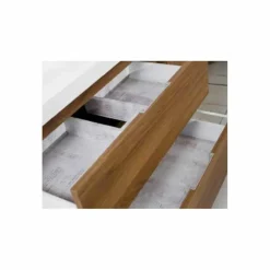 Mueble Suspendido Con 1 Cajón Y 1 Hueco + Encimera SolidCoat Surface Quadra – Serie Life – Baños10
