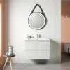 Mueble Suspendido Dos Cajones Y Lavabo Ceramico Blanco – Manhattan – Muebles Jumar