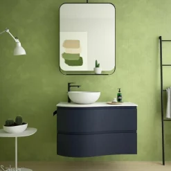 Mueble Suspendido Dos Cajones Con Opciones De Encimera Acabado Night Blue – MAM – Salgar