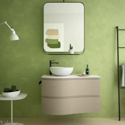 Mueble Suspendido Dos Cajones Con Opciones De Encimera Acabado Macchiato – MAM – Salgar