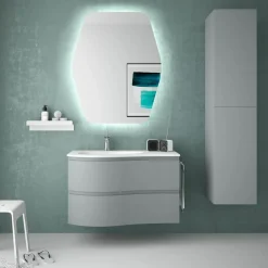 Mueble Suspendido Dos Cajones Con Opciones De Encimera Acabado Blue Fog – MAM – Salgar